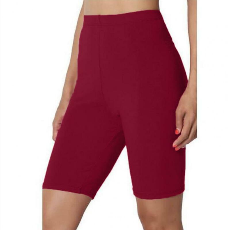 Pantalones de Yoga suaves y transpirables para mujer, pantalones cortos deportivos de compresión de cintura alta para gimnasio, Control rápido de barriga