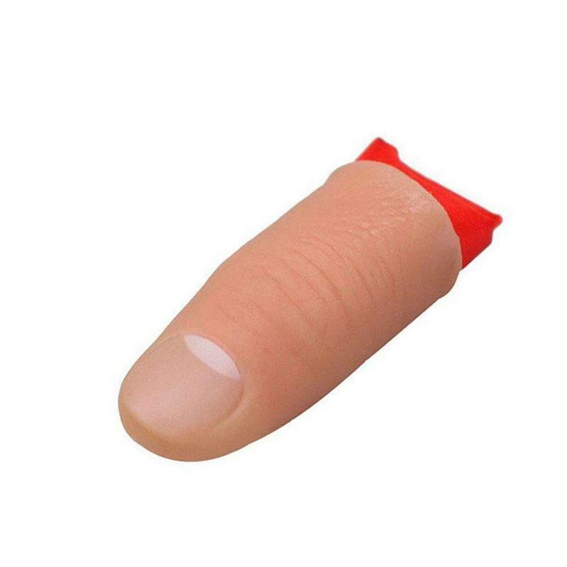 1Pcs Close Up Vanish Appearing Finger Tricks Props Toys Funny Prank Party Favor Fake Soft Thumb Tip Finger Fake Magic Trick