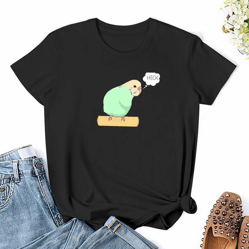 Heckin camiseta de Bamboozled Birb / Budgie para mujer, ropa estética, ropa de gran tamaño