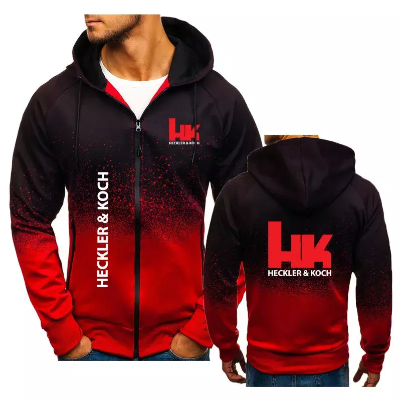 Brand Men's Jacket Hk Heckler Koch No Compromise Mens Printing hoodie Spring Autumn Casual Sports Fashion Harajuku Hoodies