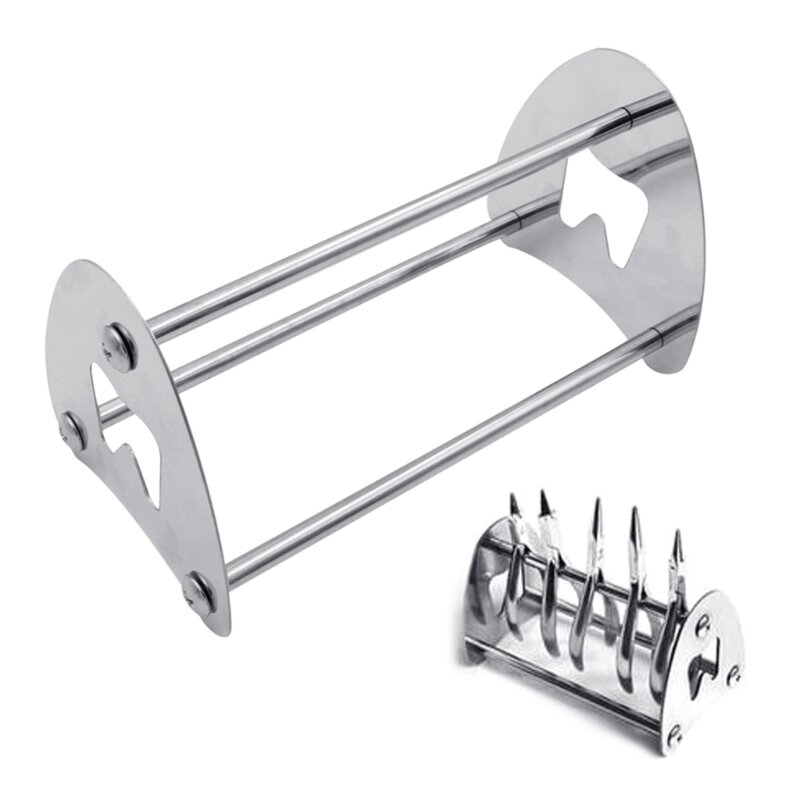 Pinze ortodontiche dentali pinze per strumenti di posizionamento supporto per strumenti trasparenti accessori per scaffali per strumenti in acciaio inossidabile