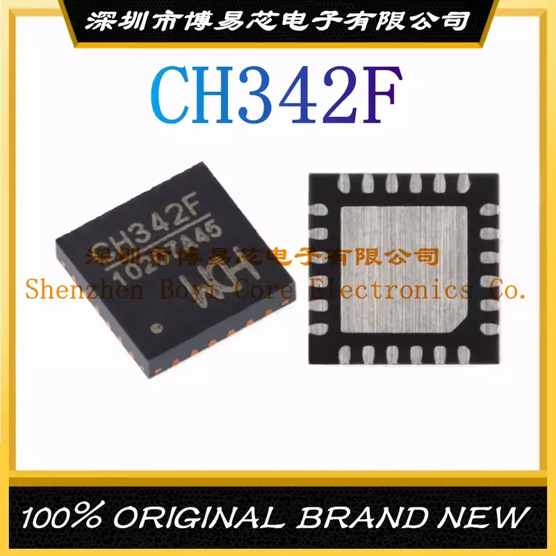 CH342F แพคเกจ QFN-24ใหม่เดิมแท้ IC ชิป USB