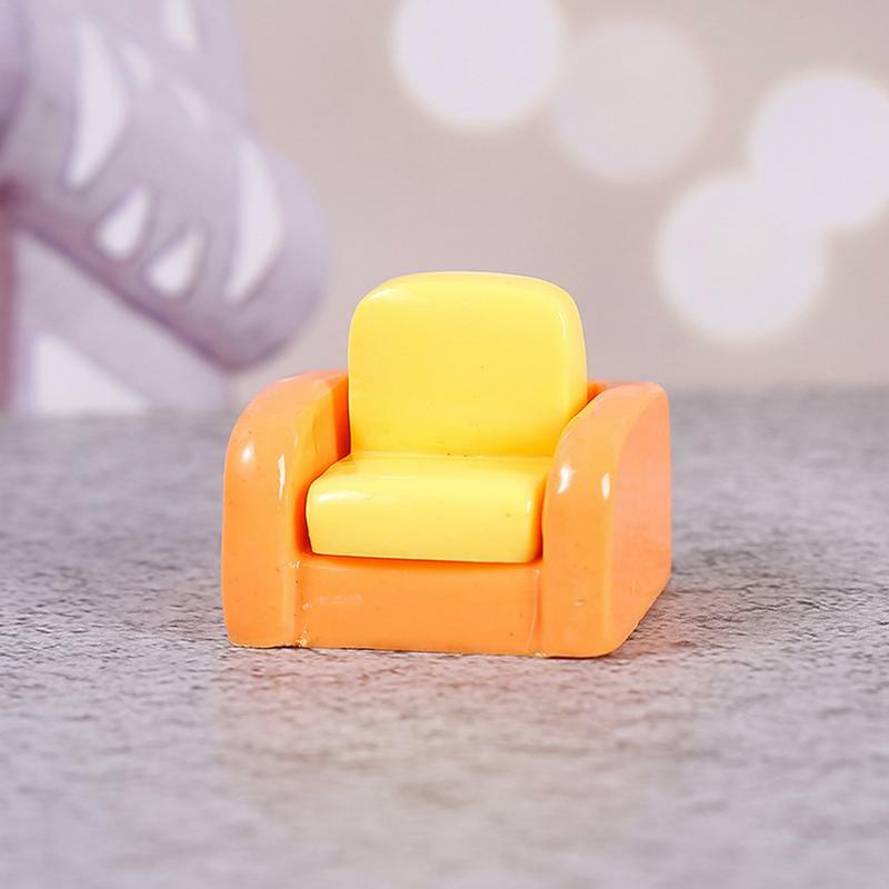 Doll House Furniture Set DIY Miniature Furniture Toys Miniature Model DIY Doll Accessories For Yard Home Bedroom Party