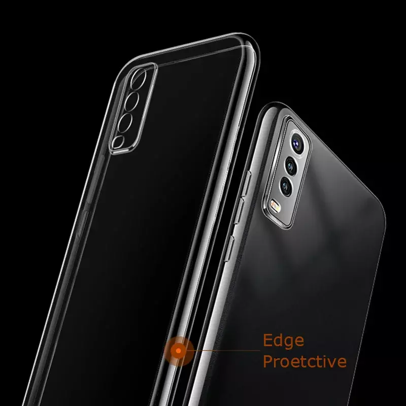 Camera Protective Phone Case for VIVO Y11S Y12 Y12S Y20 Y20A Y20G Y20i Y20S Y20SG 2021 Soft Clear Silicone Shockproof Back Cover