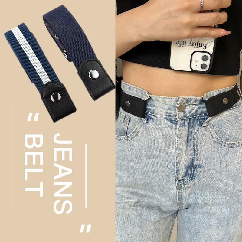 Cintura invisibile elastica libera regolabile cintura decorativa per persona pigra senza segni fascia elastica in vita per donna per pantaloni di jeans