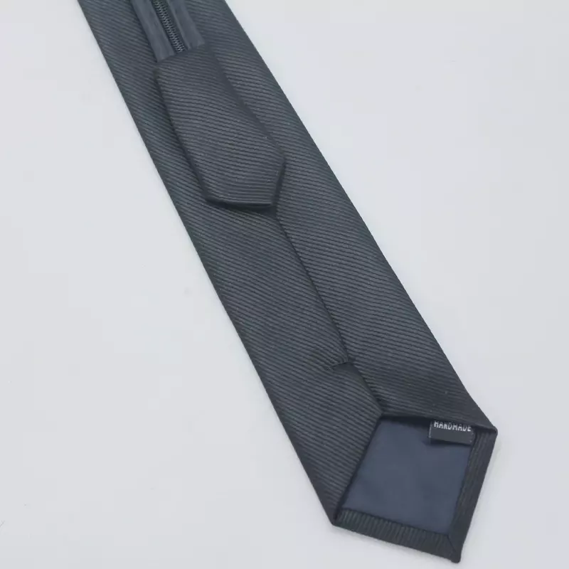 Мужской галстук на молнии, 6 см, узкий, однотонный, для ленивых людей, без использования Черного галстука