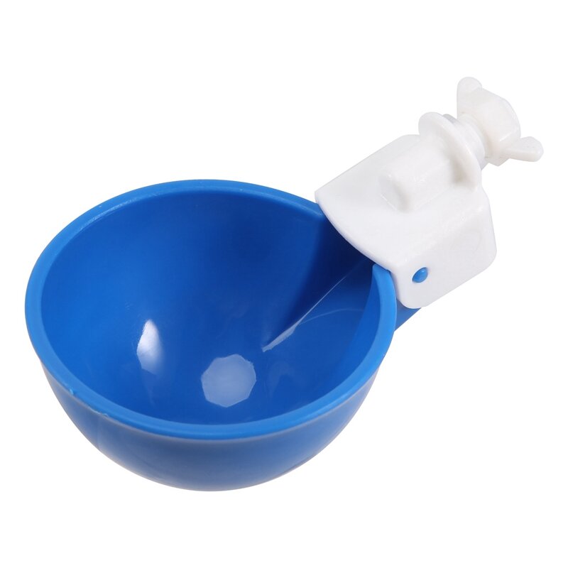 Pack Of 10 - Blue Big Automatic Chicken Water Cups - Chicken Waterer Cups Suitable For Chicken Water Kit