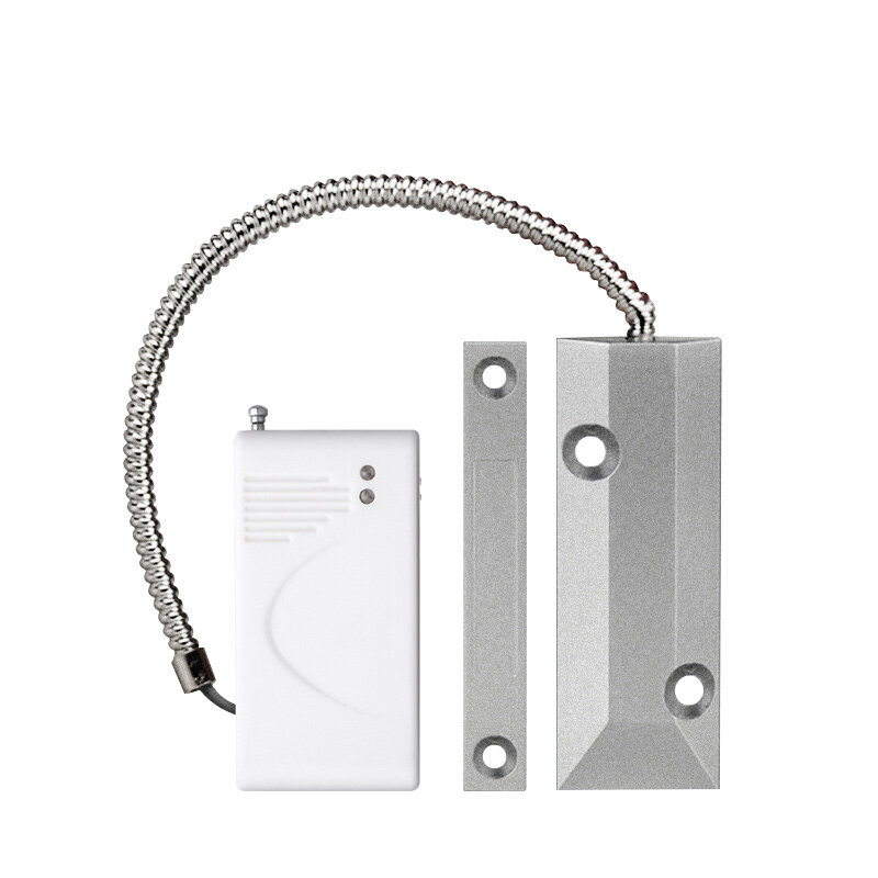 Magnetómetro inalámbrico para puerta enrollable, Sensor de puerta enrollable de 433MHz, Detector magnético de ventana impermeable, alarma de seguridad para el hogar