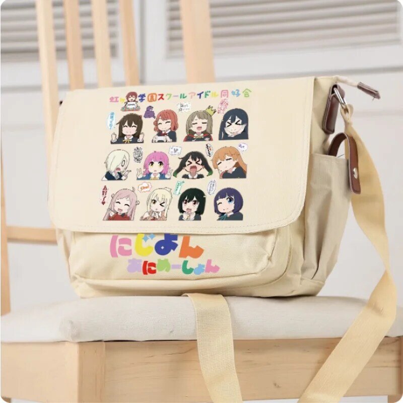 Love Live! Nijiguan, школьная сумка для старшей школы, клуба Idol, модная сумка-мессенджер для студентов-подростков