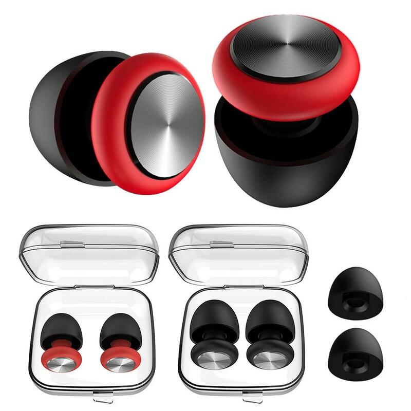 Silicone Soundproof Anti Noise Sleeping Ear Plugs, isolamento sonoro, redução de ruído, proteção de orelha, tampões de natação, novo