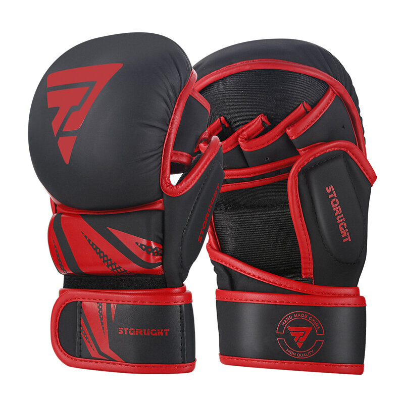 Professional MMA Boxing Gloves PU Leather MMA Fighting Martial Arts Boxing Gloves Karate Muay Thai Training Gloves Men's