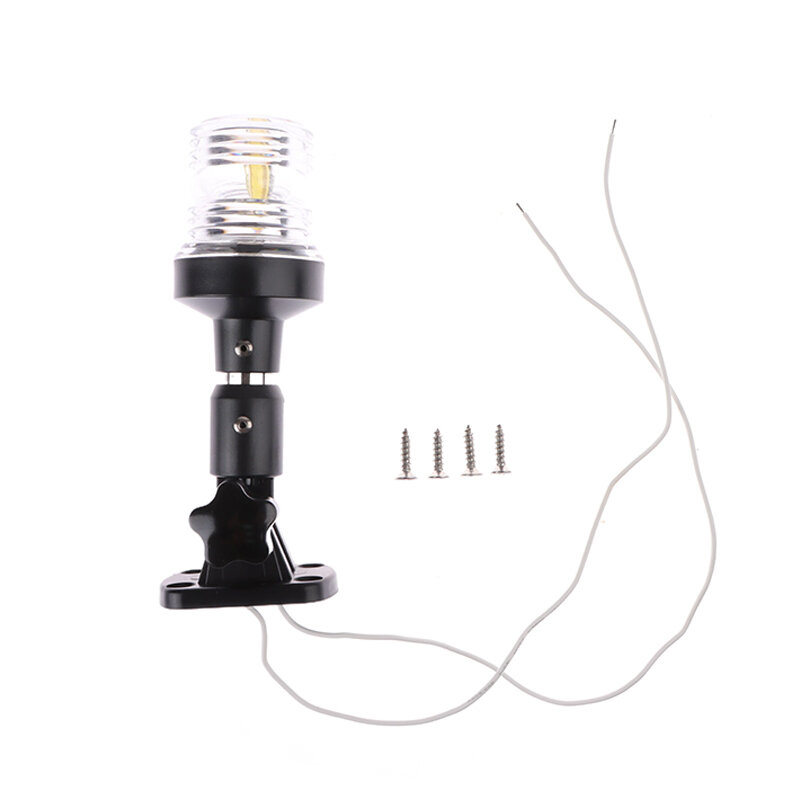 LED 접이식 앵커 조명, 항해 신호 램프, 다운 스턴 조명, 해양 보트 요트용, 360 도, 6 인치