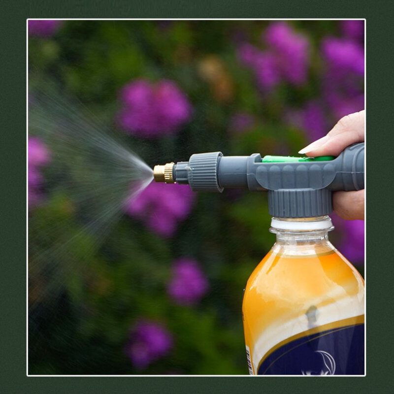 Semprotan air, kepala mulut pipa tekanan portabel dapat diatur untuk botol minuman, aksesori Sprinkler