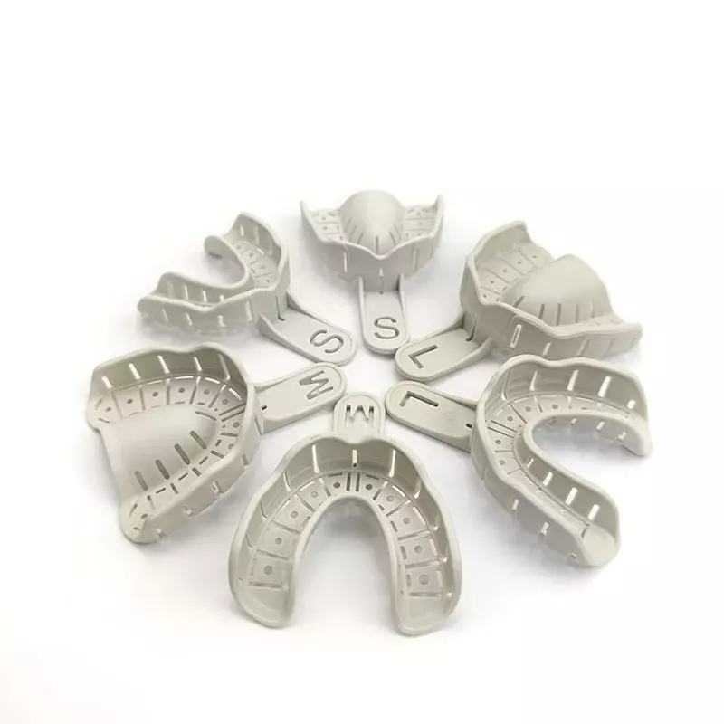 Bandeja de implante Dental de boca completa, molde parcial extraíble, resistente a la desinfección a altas temperaturas, 134 ℃/273,2 °F, S, M, L, 10 pares