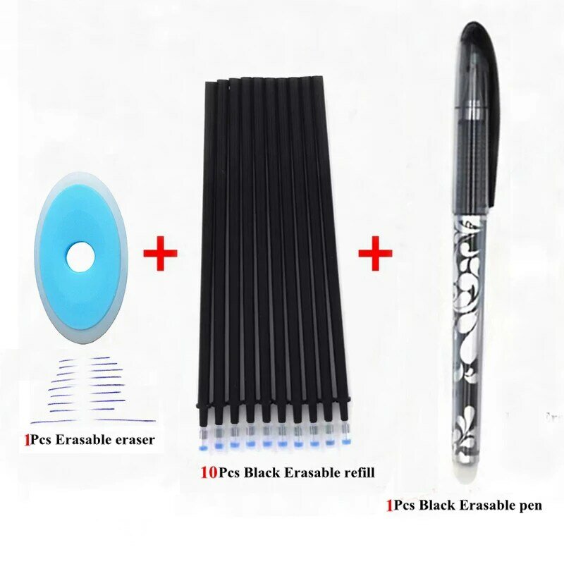 Uitwisbare Pen 0.5Mm Blauw Zwart Kleur Inkt Schrijven Gel Pennen Wasbare Handvat Voor School Kantoorbenodigdheden Supplies