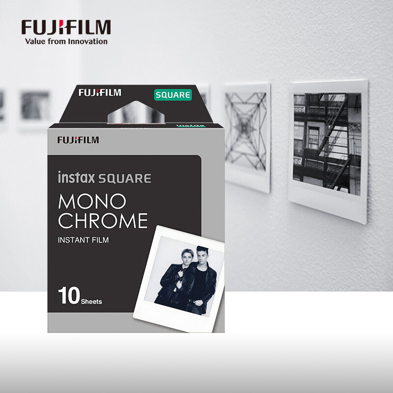 Fujifilm-Filme Amplo Instax, Borda Branca Instantânea para Câmera Fuji, 100, 200, 210, 300, 500AF, Wide Link Wide, 40 Folhas