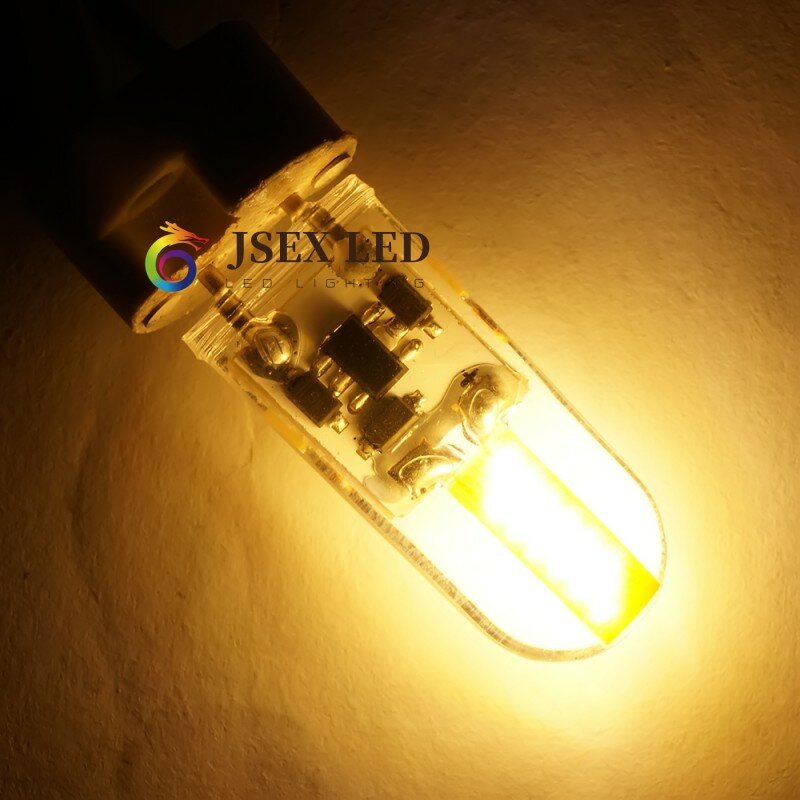 Regulável 7w gy6.35 lâmpadas led ac/dc 12v milho lâmpada droplight lustre 1505 g6.35 cob led bombillas branco/branco quente lâmpada