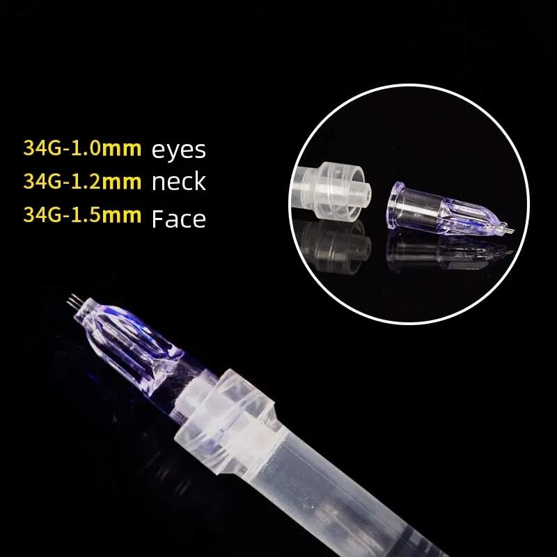 Nano weiche Mikron adeln gefüllt gefüllte Hand drei Nadeln für Anti-Aging um Augen und Hals linien Hautpflege-Tool