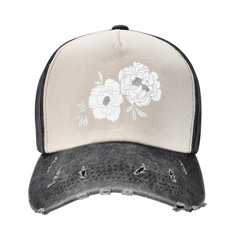 Peony Pattern - Flower Line Art berretto da Baseball foam party Hat cappello da pesca protezione solare berretto sportivo presa da spiaggia da donna 2024 da uomo