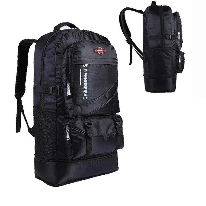 60L wodoodporny męski nylonowy plecak plecak podróżny torba sportowa pakiet alpinizmu na świeżym powietrzu piesze wycieczki wspinaczka plecak kempingowy dla mężczyzn