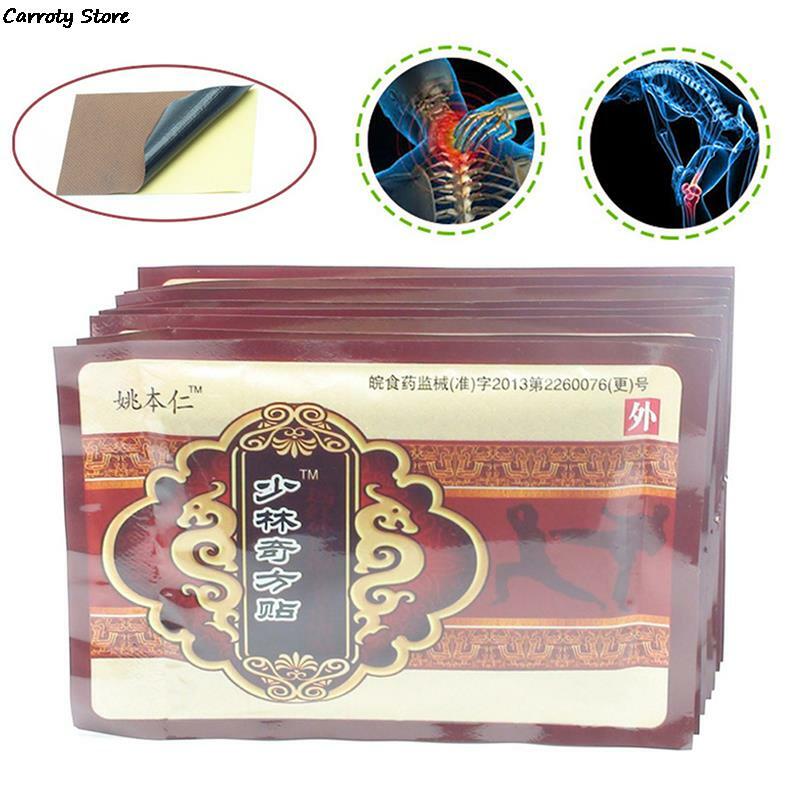 8Pcs Chinese Shaolin Medical Patches Health Care Pain Relieving Plasters Arthritis Back Pain Relieve