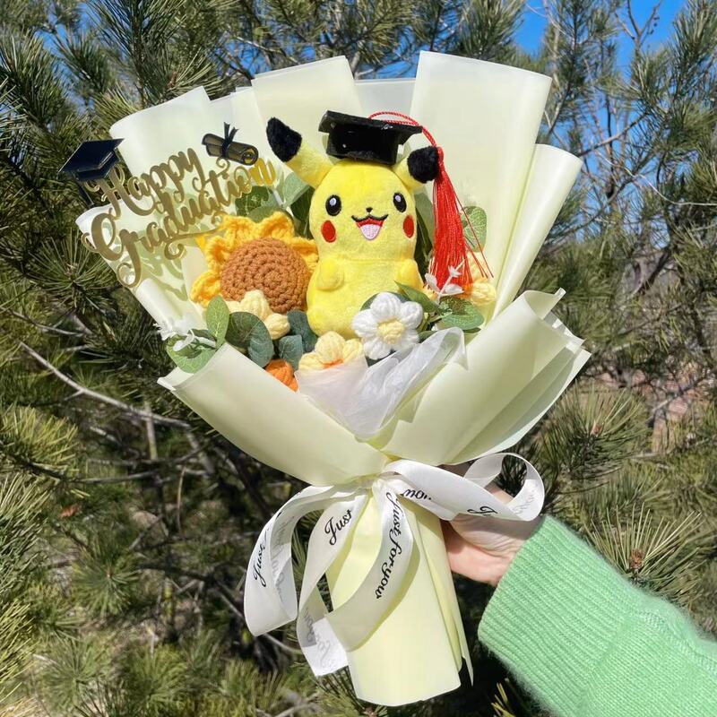 Cartoon Anime Series Plush Kids Toys Graduation Bouquet Children's Day Valentine's Day  Birthday Christmas Graduation Gifts