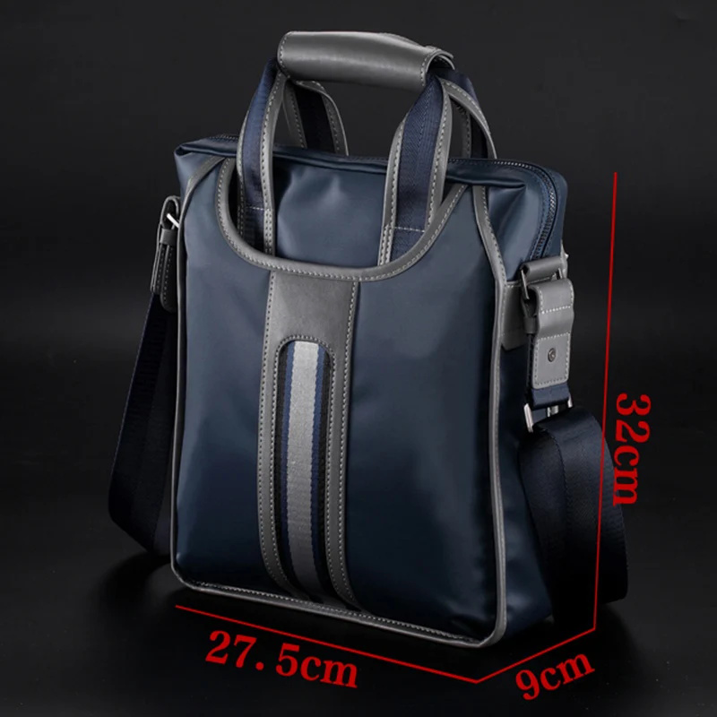 New Men's Shoulder Messenger Bag Multi-functional Large-capacity Waterproof Wear-resistant Lightweight Business Casual Handbag