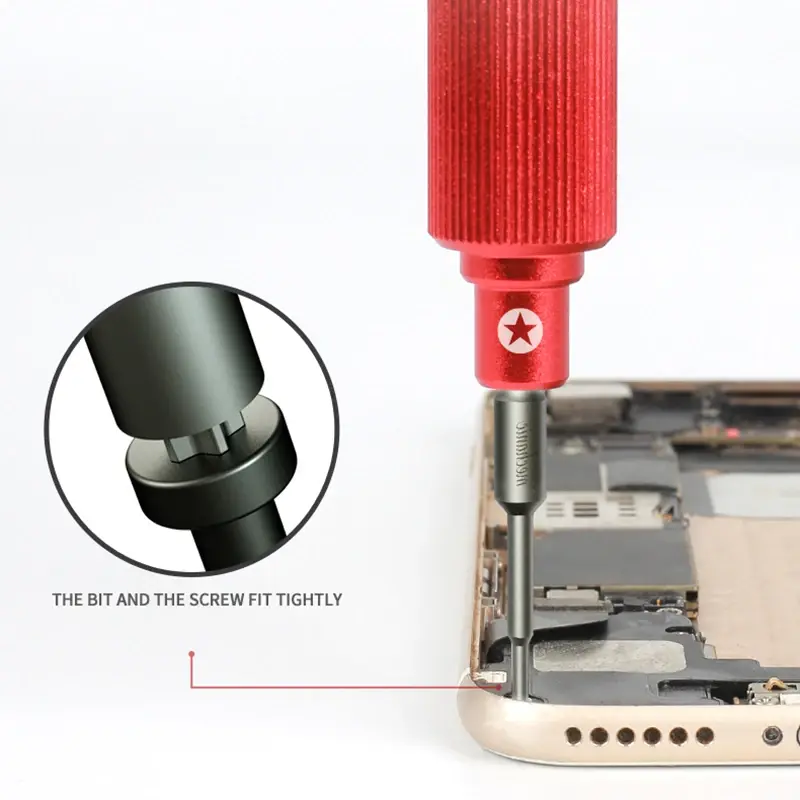 IShell-destornillador mecánico 3D Max 6 en 1 para iPhone Notebook, reparación de relojes y gafas con juego de destornilladores magnéticos