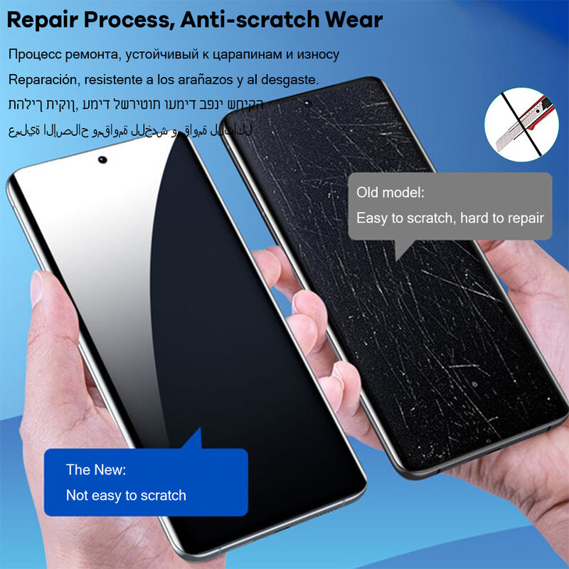 2Pcs Hydrogel Film For Samsung Galaxy S21 S22 Ultra S20 FE S10 Note 20 10 Plus Screen Protector For A73 A53 A52 A51 A32 Non Glas