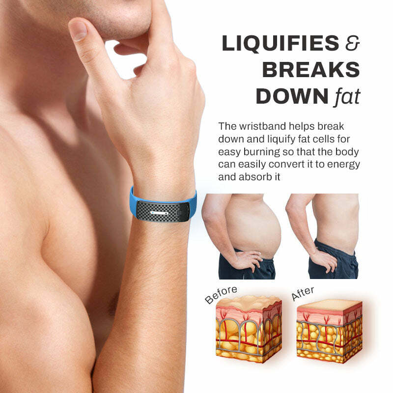 UltraSonic Lymph Drainage Slim Fit Wristband Weight Loss Bracelet Weight Loss Bracelet Magnetic Therapy Burning Fat Health Watch