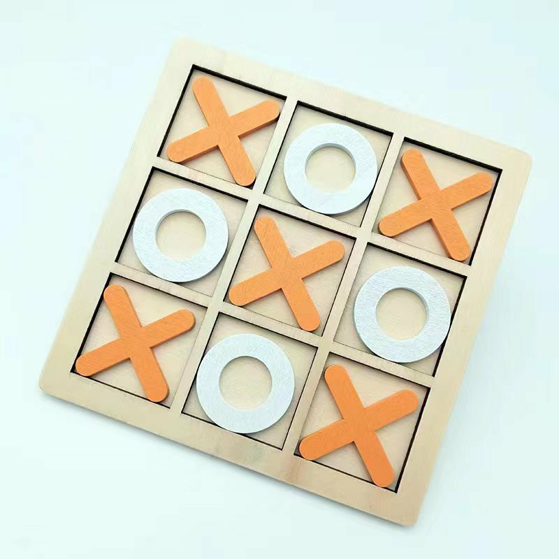Mini Montessori giocattolo in legno scacchi gioco interazione Puzzle Training Brain Learing Early Educational Toys For Children Kids