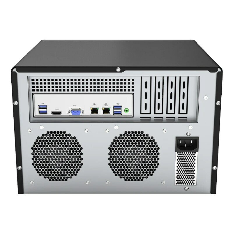 BKHD N5095 NAS, 8-Bay Celeron N5095, Suporte 4 Core, FreeNAS SATA 2.5, 3.5 "SSD, HDD, Adequado para Uso Doméstico Empresarial