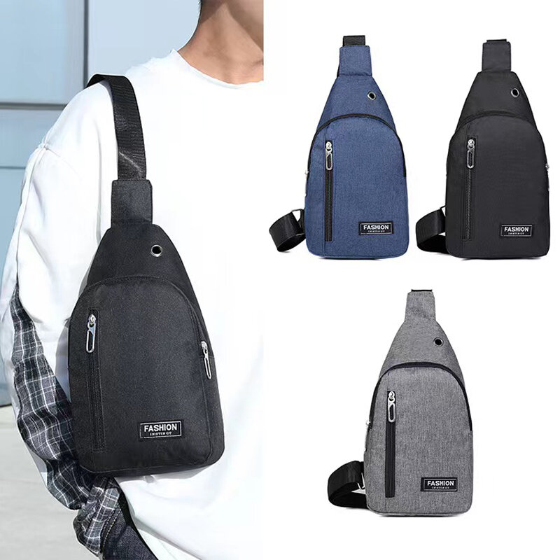 Men Chest Bag New Casual Sports  Multi Functional Crossbody Bag Fashion Korean Versatile Men One Shoulder Chest Bag