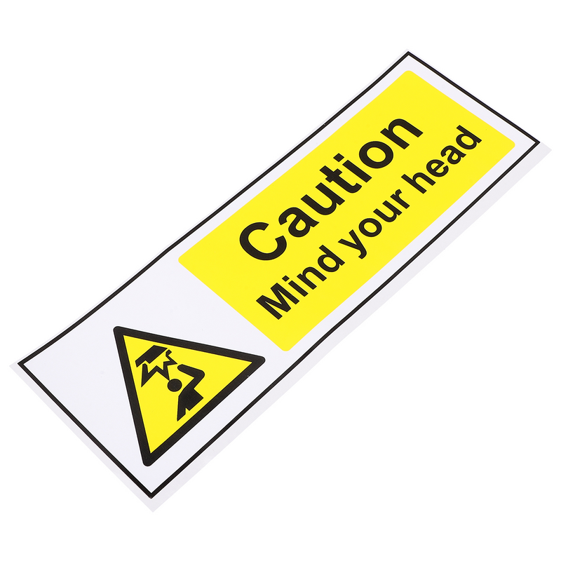 Stiker perekat peringatan stiker tabrakan untuk peralatan pabrik