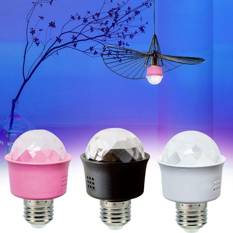 LEDカラフルなストロボ電球、回転ステージライト、再利用可能なディスコランプ、パーティー、家族のパーティークラブ、バー