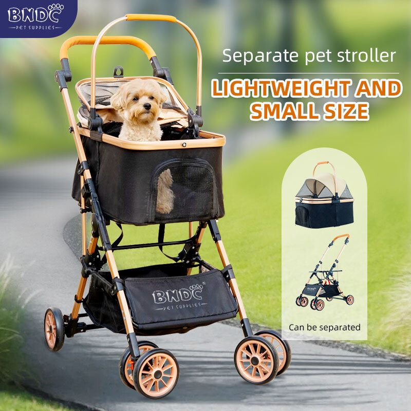 Made in China  factory wholesale pet stroller portable folding travel dog trolley pet stroller
