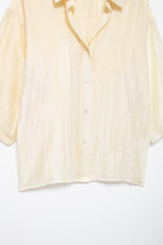 Garnitur damski 2-częściowy 2024 moda żakardowa luźna koszula Retro bluzka + casual elastyczne spodnie żakardowe w talii garnitur