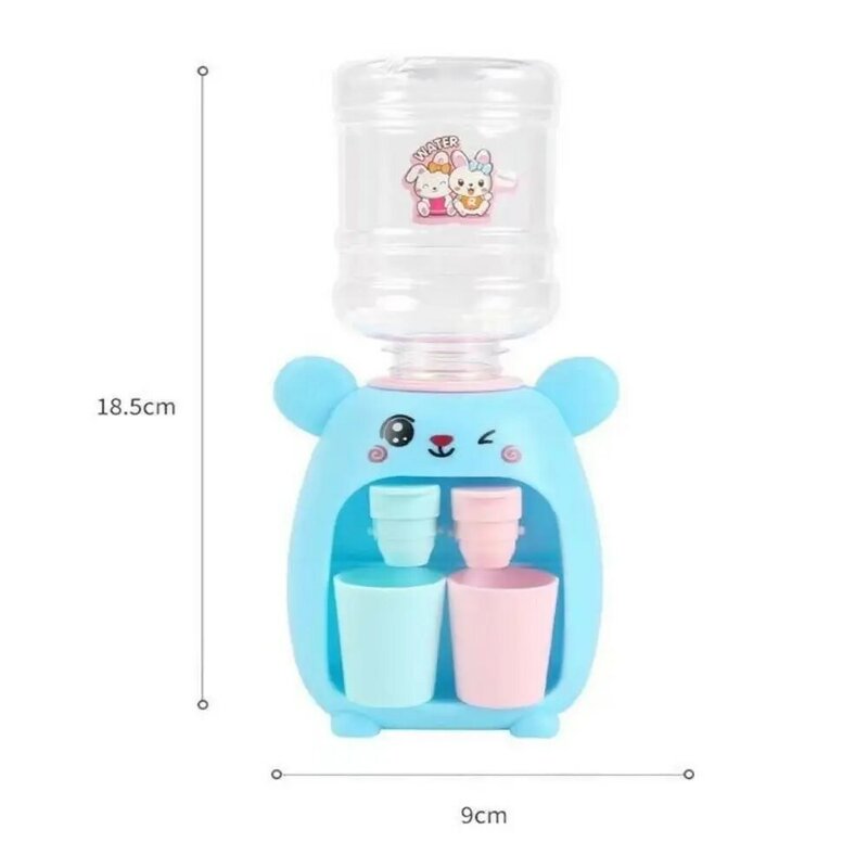 Toy Juice Milk Cold/Warm Water Cartoon Drinking Fountain Beverage Machine Toy Water Dispenser Toy For Children