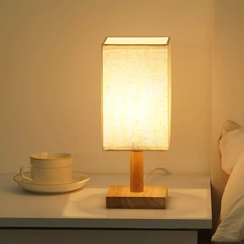 مصباح ليلي إبداعي على شكل سرير لغرفة النوم ، قماش عتيق ، إضاءة مريحة لطاولة غرفة المعيشة ، مصابيح مكتب دافئة ، USB ، ديكور