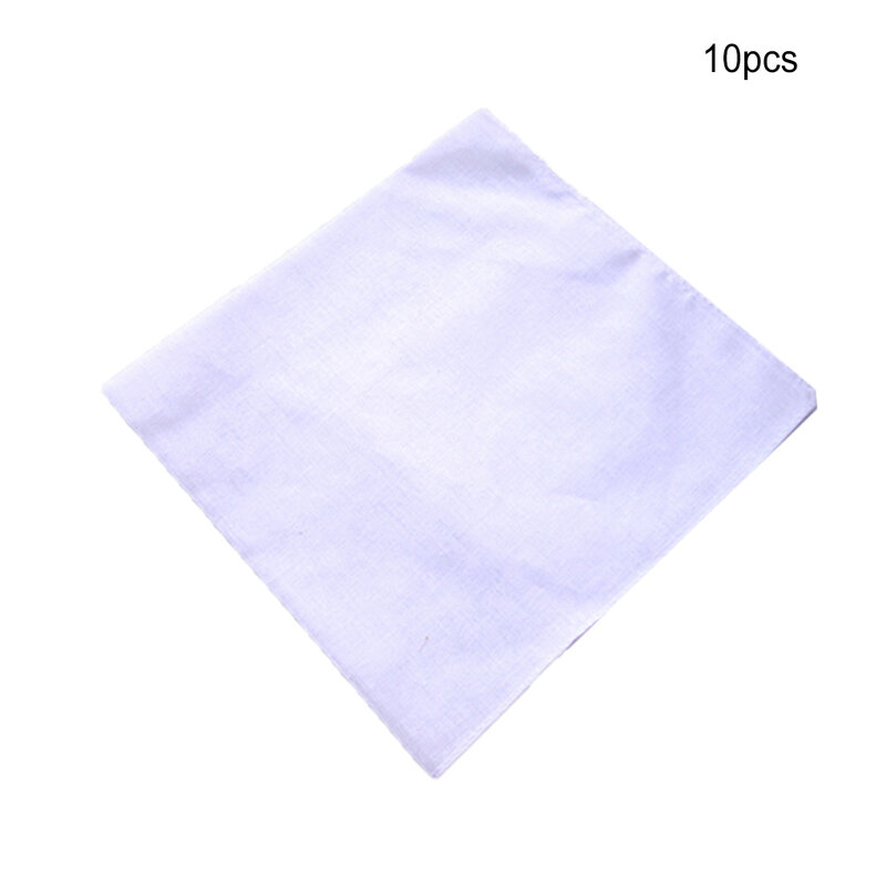 1 Set Square Towel Pure Cotton Material Tie-dye Supply Hand Towels Kids Present Hand-made Coloring Painting Kerchiefs