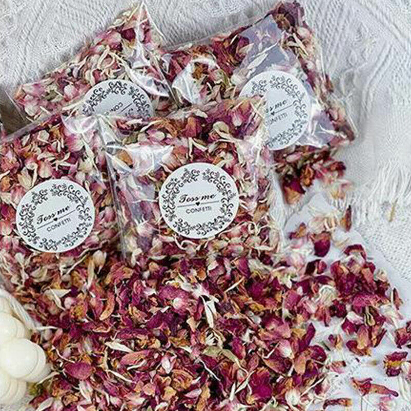 10 Stuks Natuurlijke Gedroogde Bloem Bruiloft Confetti Bloem Gedroogde Rose Diy Feest Decoratie Fotografie Petal Rekwisieten Rozenblaadje