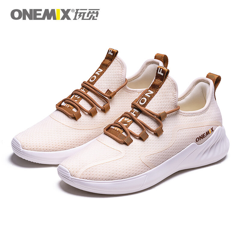 ONEMIX-Baskets de marche décontractées pour hommes et femmes, chaussures à plateforme, casting, sports de plein air, stock clair