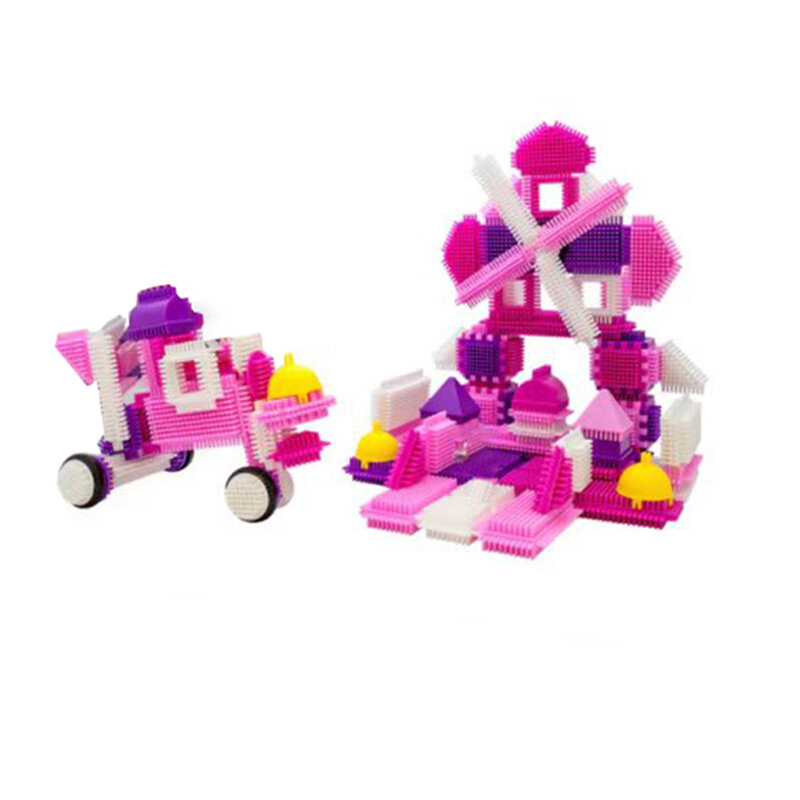 106Pcs blocchi di costruzione fai da te giocattoli mattoni Set Princes Castle Modeling giochi di assemblaggio genitore-figlio interattivi regalo per ragazze