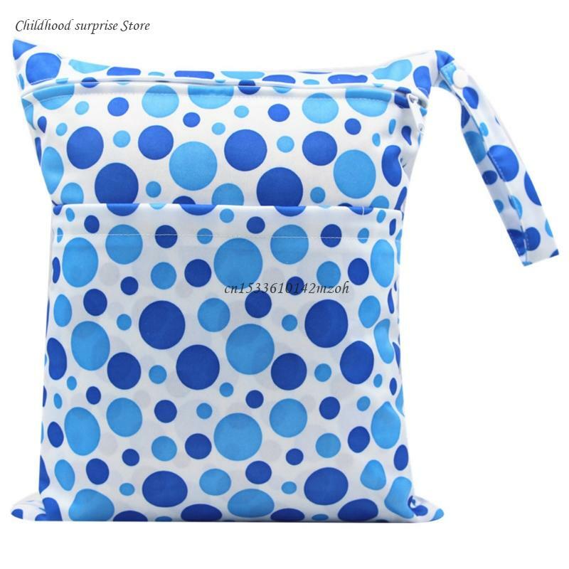 30x36cm Fashion Print Baby Diaper Storage Bag Reusable Waterproof Nappy Dropship