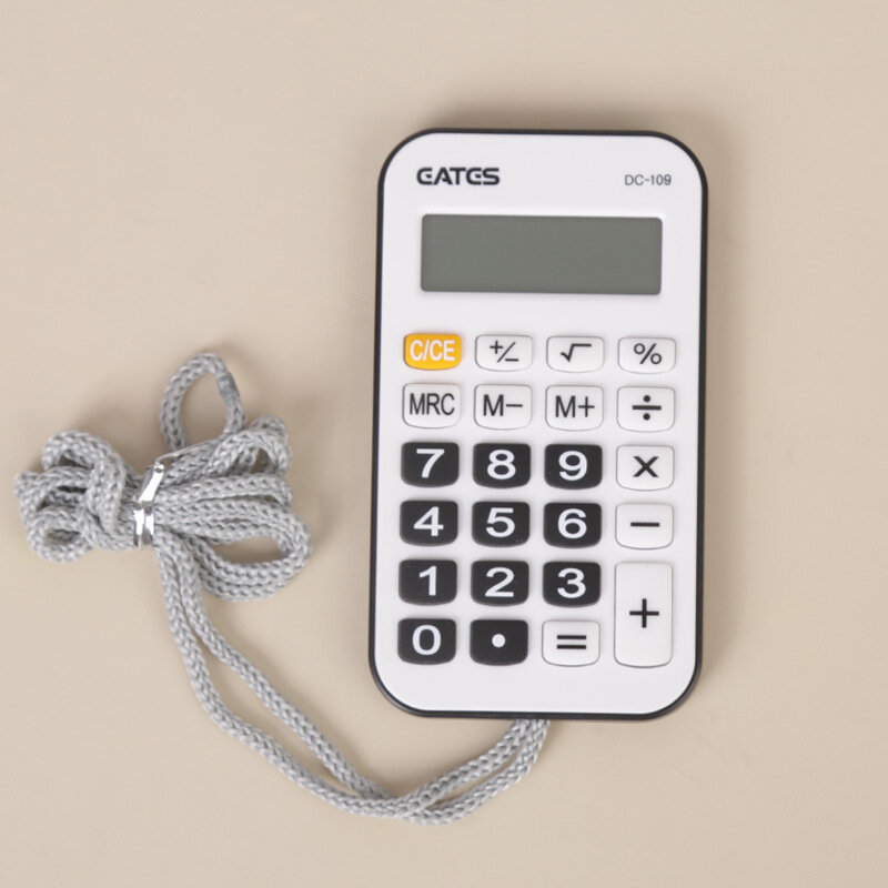 Calculadora de diseño Simple para estudiantes, calculadora básica portátil con botón de alta sensibilidad, suministros de papelería para estudiantes