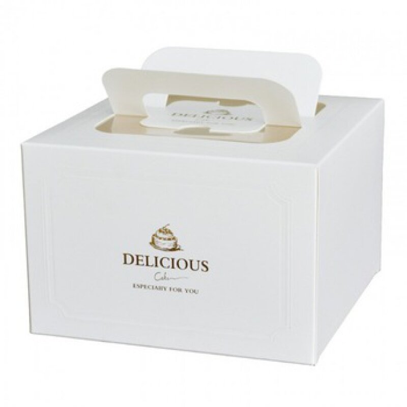 Kunden spezifisches Produkt individuell bedruckte Käsekuchen box, Kuchen trage box, Geburtstagskuchen-Verpackungs box