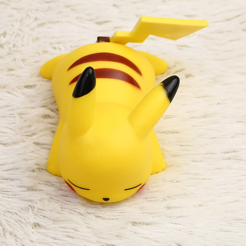 Pokemon Pikachu luce notturna incandescente giocattolo per bambini Pokemon Pikachu carino lampada da comodino compleanno per bambini regalo di natale