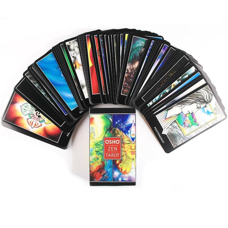 Osho Zen kartu Tarot PDF Guidebook versi bahasa Inggris Oracle Deck Board Game untuk pesta