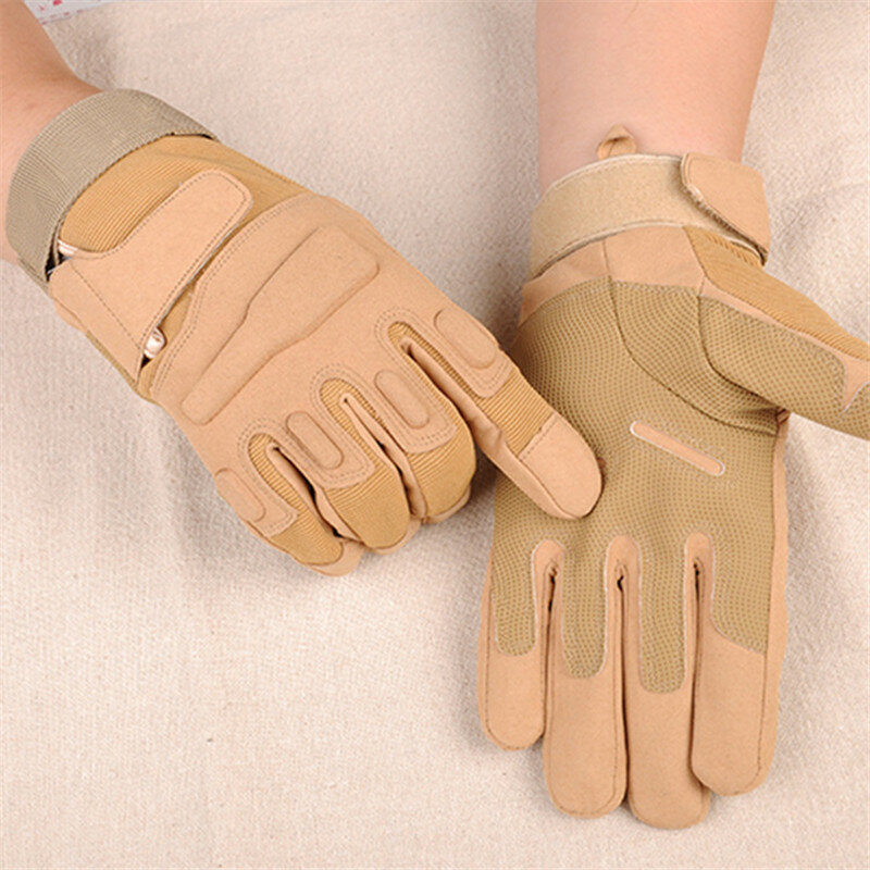 Guantes tácticos de dedo completo para deportes al aire libre, guantes militares del ejército, guantes antideslizantes para Paintball, Airsoft, guantes de combate para bicicleta