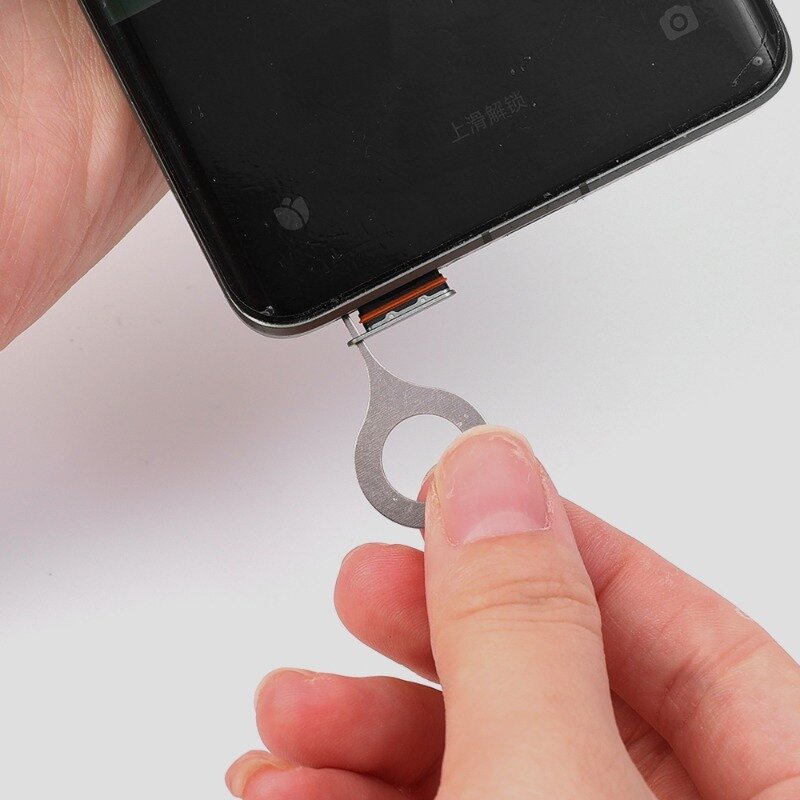 Sim Kaart Lade Eject Pin Removal Tools Naalden Opener Universele Zilveren Anti-Verloren Sim Kaarten Naald Ejectors Mobiele Telefoon Accessoires